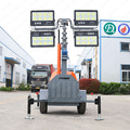 FZMTC-1000B 4x1000w 7m Manual High Mast Mobile Portable LED Light Tower